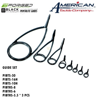 AMERICAN TACKLE PENTALITE BLACK TITANIUM GUIDES SETS สปินนิ่งเซต 8 ตัว เริ่ม 30 จบ 5.5