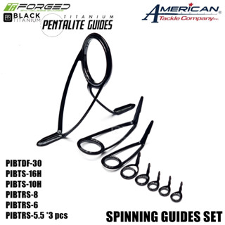 AMERICAN TACKLE PENTALITE BLACK TITANIUM GUIDES SETS  สปินนิ่งเซต 8 ตัว เริ่ม 30DF จบ 5.5