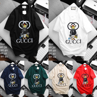 เสื้อยืดแขนสั้น GUCCI 🦊 Unisex 👱🏻‍♂️👩🏼‍🦰 cotton 💯 ผ้านุ่ม ใส่สบายตัว พร้อมส่งจากไทย 🚚 ร้านค้าจัดส่งไว