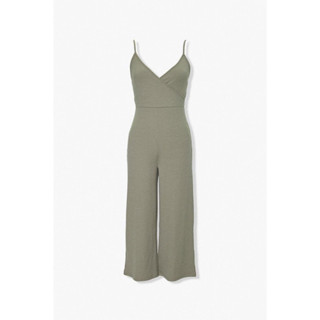 Forever21 jumpsuitขายาว สีsmoke green