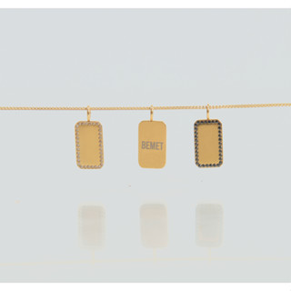 Bemet rectangle pendant (เฉพาะจี้)