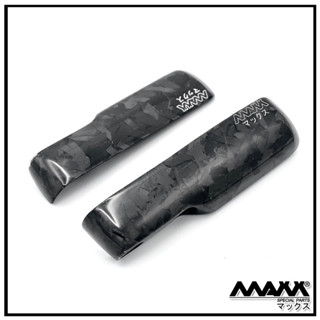 マックス ( Fork Guards Full Carbon Kevlar - 04 ) การ์ดโช๊ค ฟูลคาบ้อน "Force" Honda DaxST25 &amp; Monkey125 by MAXX Special Parts