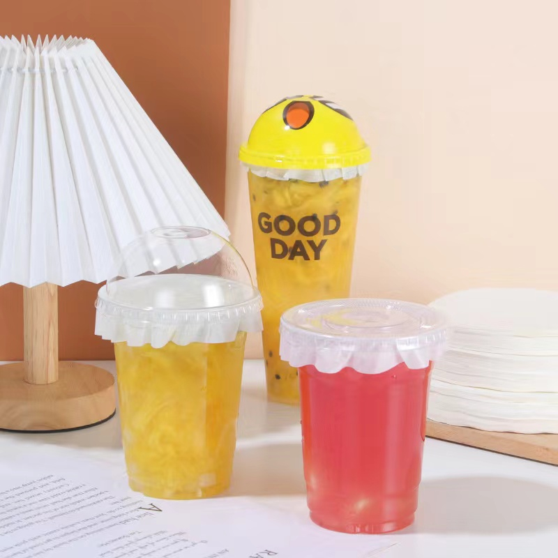 🌈ส่งฟรี🌈  กระดาษปิดปากแก้ว 500 แผ่น 12cm/13cm/14cm กระดาษปิดปากแก้วกันหก กระดาษกันหก กระดาษกันน้ำหก ที่กันน้ำหก - รูปที่ 6