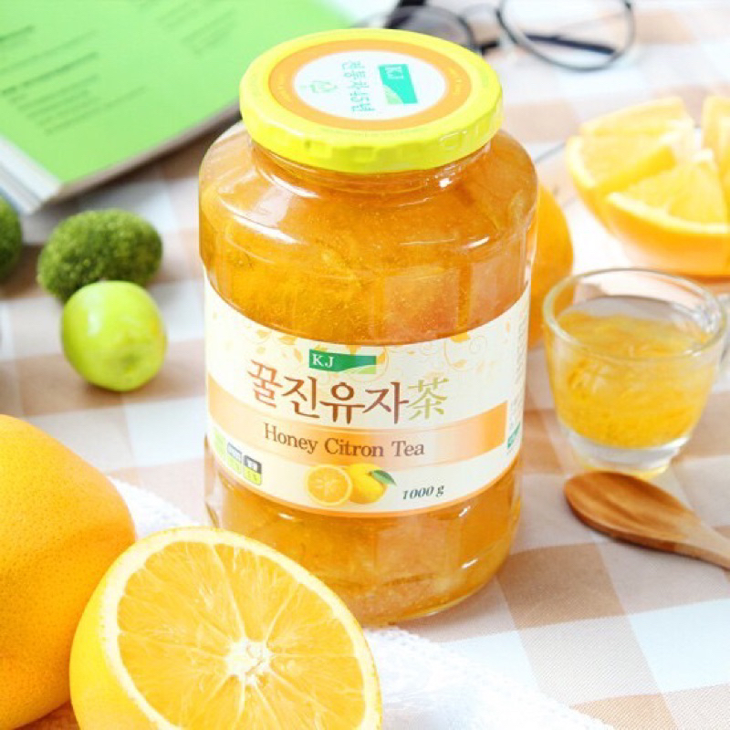 Honey Citron Tea(Yuzu Tea) ชาผลไม้ ส้มยูสุผสมน้ำผึ้ง แบรนด์ Kookje YujaCha ขนาด 1,000 กรัม