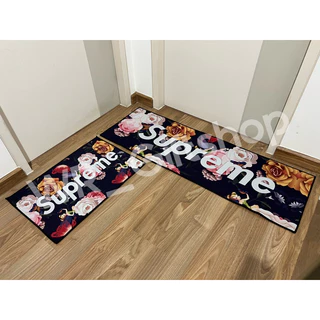 พร้อมส่งจากไทยทุกชิ้น‼️ พรมแบรนด์เนม​1เซ็ท2ผืน​ มีหลายลาย! (โพส1)