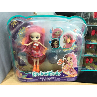 Enchantimals Clarita Clownfish Doll &amp; Cackle Water Animal Figure ตุ๊กตาปลาการ์ตูน