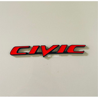 โลโก้ CIVIC FD ขนาด 15.5cm.x2.5cm. HONDA