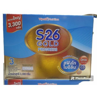 นมผง S-26 GOLD PROGRESS 3 ขนาดใหญ่ 3300 g Exp.2024