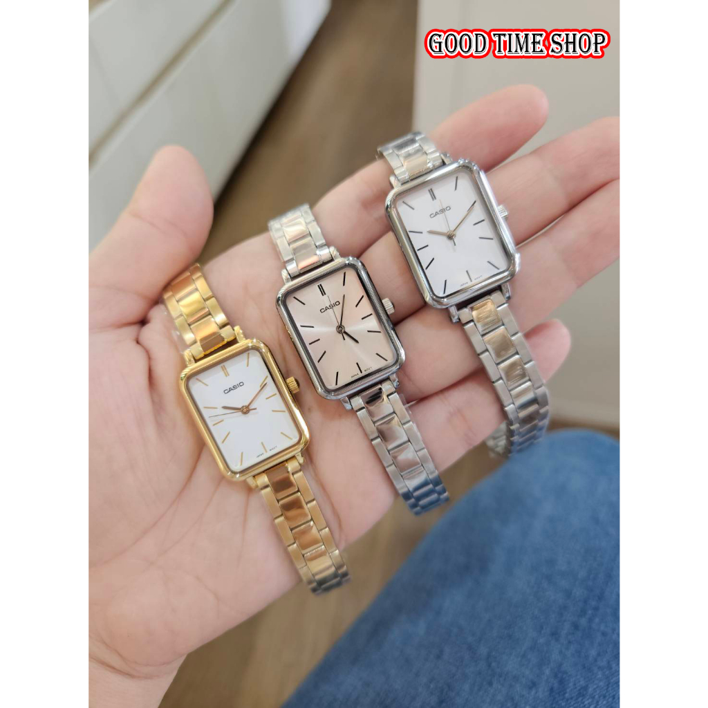 Casio แท้ นาฬิกาข้อมือผู้หญิง รุ่น LTP-V009D-1EUDF,-2EUDF,-V009G-7EUDF (สินค้าใหม่ ของแท้ มีใบรับประกัน)