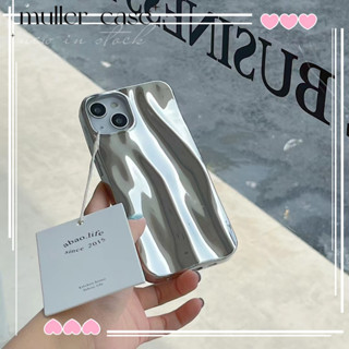 📦จัดส่ง24ชม📦เคสไอโฟน iphone 11 14 Pro Max ins เรียบง่าย ไฮโซ วัสดุเงินชุบไฟฟ้า เคส iphone 12 13 Pro Case for iPhone