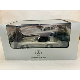 Mercedes-Benz 300 SL toy car model scale 1:43 classic vintage alloy cast iron car gray