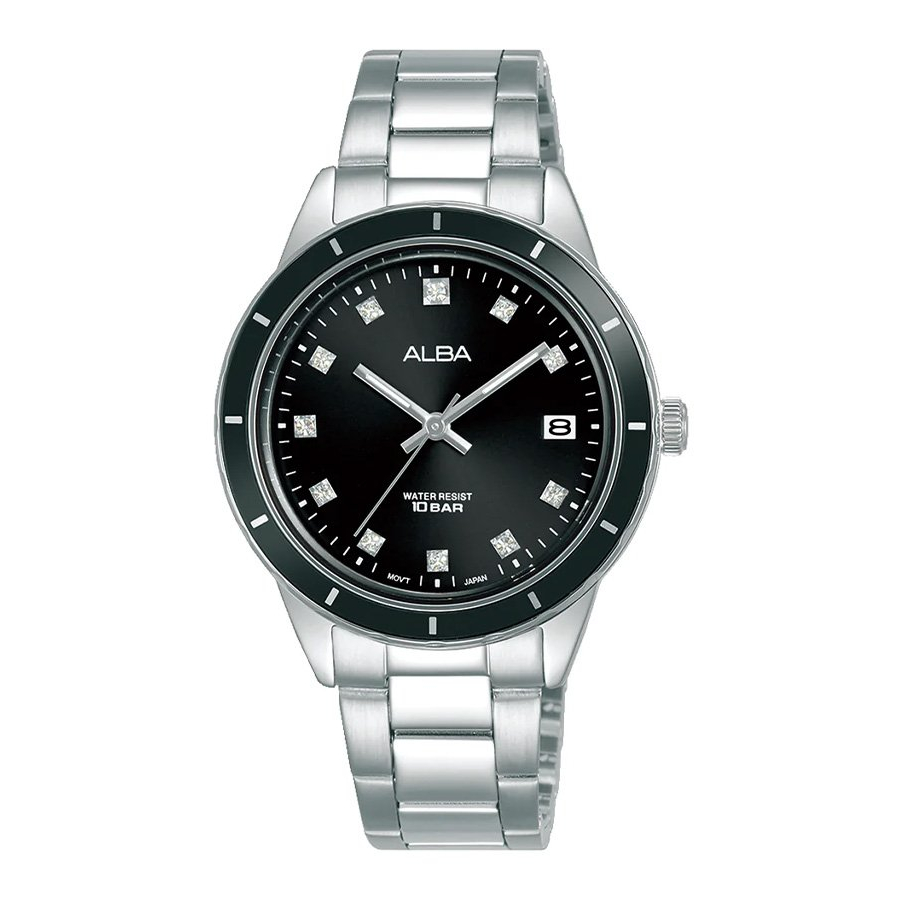 [ผ่อนเดือนละ 319]🎁ALBA นาฬิกาข้อมือผู้หญิง สายสแตนเลส รุ่น AG8M89X - สีเงิน ของแท้ 100% ประกัน 1 ปี