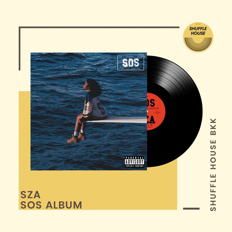 (พร้อมส่ง_จัดส่งฟรี) SZA SOS Vinyl แผ่นเสียง/แผ่นไวนิล/แผ่นใหม่ซีล