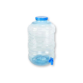 ถังน้ำดื่ม PET มีก็อก ขนาด 20 ลิตร ถังใส่น้ำดื่ม ถังใส่น้ำดื่มมีก็อกกดน้ำ ถังน้ำดื่มมีก็อก 20 ลิตร ถังPET