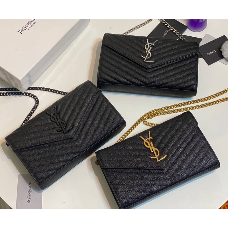พร้อมส่ง สะพายข้างสายโซ่ หนังสวยพร้อมส่ง