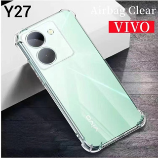 Vivo Y27(พร้อมส่งในไทย)เคสTPUใสกันกระแทกแบบคลุมกล้องVivo Y27 5G/Y27 4Gตรงรุ่น