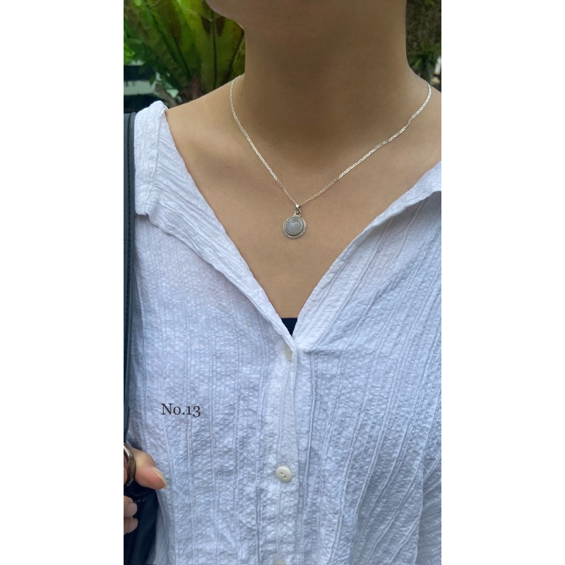 สร้อยคอเงินแท้ 925 (ลายที่ 8-14 แบบบาง) ของร้าน chawis.sister ✨ ราคา ถูกที่สุด ดีลบีเคเค แกลเลอรีภาพที่ 4