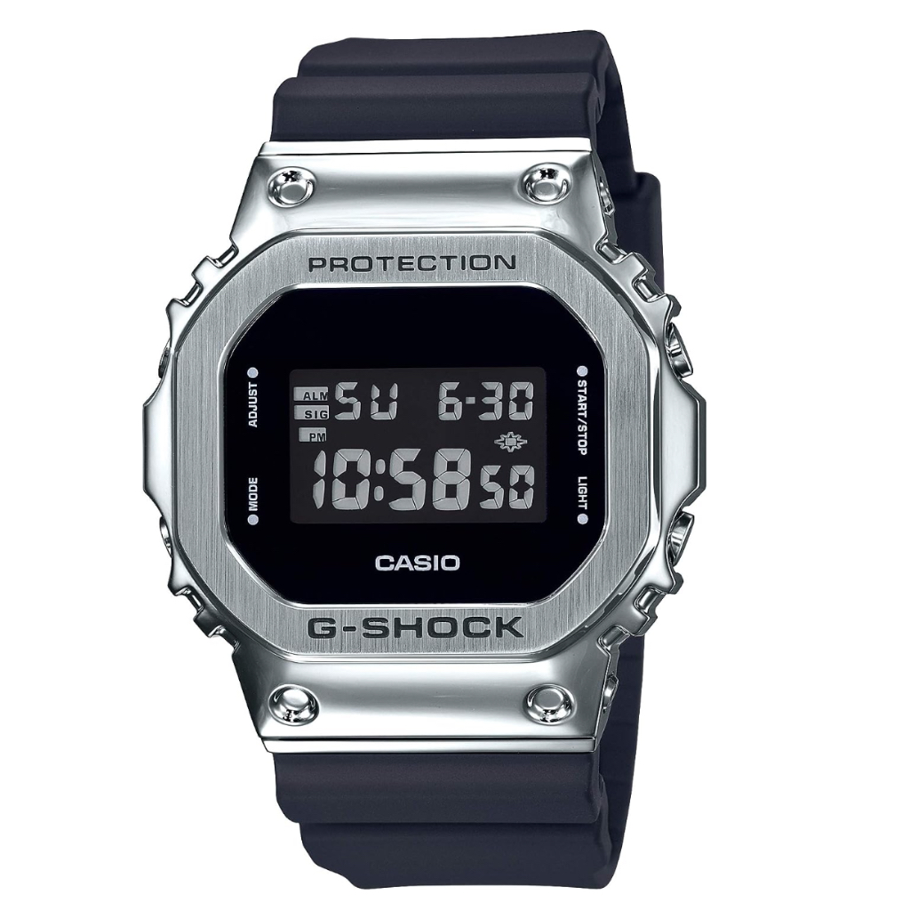 Casio Watch G-Shock [Genuine Japan] Metal Covered GM-5600-1JF Men's - Black/Silver