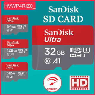การ์ดหน่วยความจำ SD การ์ด 32GB Class10 Microsd A1 ฟรีอะแดปเตอร์โทรศัพท์คอมพิวเตอร์พีซี 256/128G