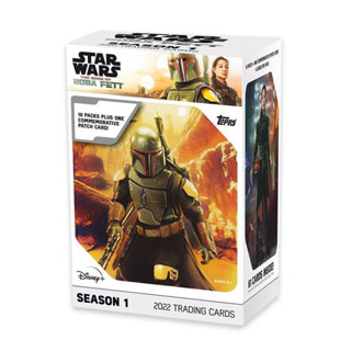 [พร้อมส่งฟรี] 2022 Topps Star Wars The Book of Boba Fett Blaster Box Season 1