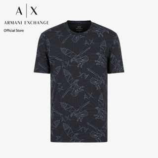 AX Armani Exchange เสื้อยืดผู้ชาย รุ่น AX3RZTBPZJ9TZ55JA - สีกรมท่า