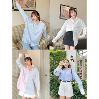 (กรอกโค้ด HELLOX9 ลด75฿) HELLOYELLOWLAND | cobby  basic shirt  เสื้อเชิ้ตแขนยาวเบสิค