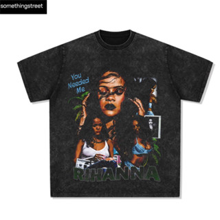 เสื้อยืดผู้ชายโอเวอร์ไซส์ rihanna