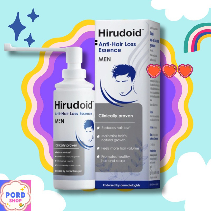 Hirudoid Anti Hair loss essence ฮีรูดอยด์ แอนตี้ แฮร์ลอส เอสเซนส์ สูตร Men ผู้ชาย #ผมร่วง #ผมบาง