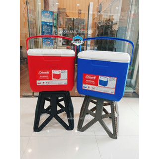 ⏰ 9.9 โค้ด MDST300P กระติกน้ำแข็ง Coleman Excursion Cooler Box ขนาด 16QT และ 30QT Blue/Red (ของแท้จาก Shop Japan)