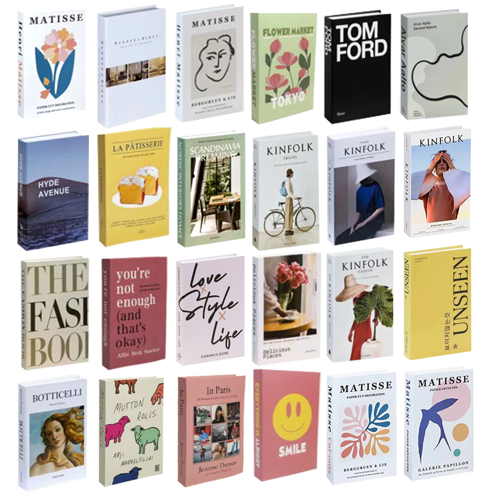 หนังสือปลอมพร็อพถ่ายรูป ของแต่งบ้านสไตล์มินิมอล