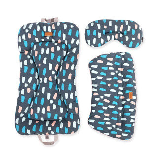 Ibiyaya ชุดอุปกรณ์เสริมสำหรับรถเข็นThe Comfort+ Pet Stroller Add-On Kit ไซส์ S/L สีชมพู (เบาะ,หมอน,แผ่นกันขอบรถเข็น)