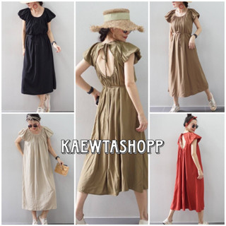 (ใส่โค้ด "NEG6I" ลด 40.-) เดรสยาว เว้าหลัง ผ้าCotton ไซส์ใหญ่ kaewtashop