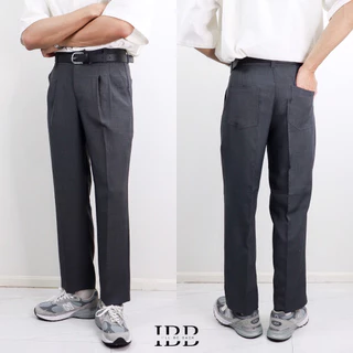 IBB CASSIUS SLACKS กางเกงสแล็คเอวสูงขากระบอกตรง