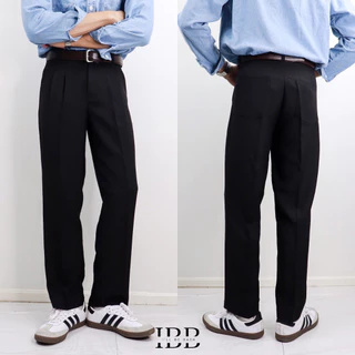 IBB CASSIUS SLACKS กางเกงสแล็คเอวสูงขากระบอกตรง