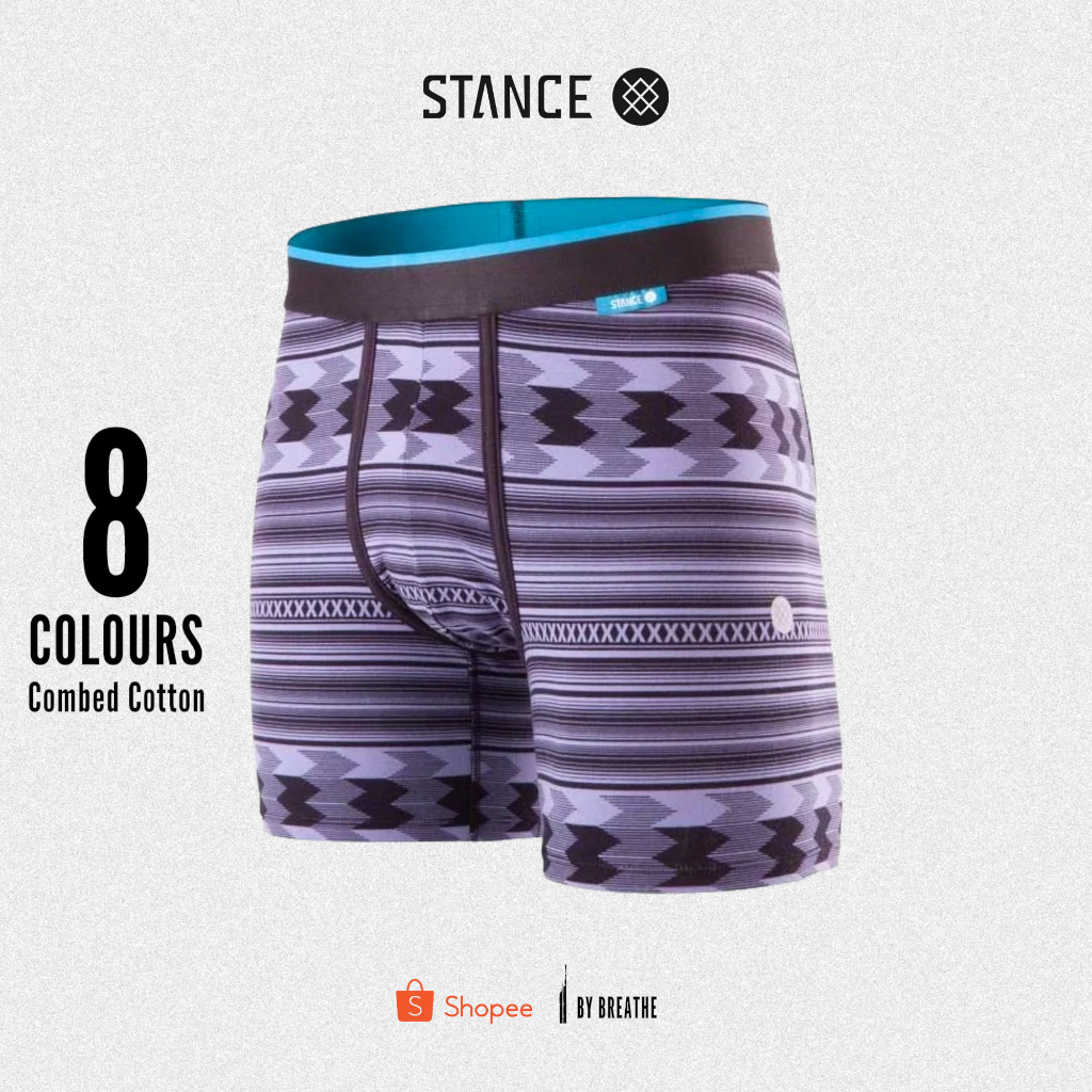 STANCE กางเกงในชาย PREMIUM COMBED COTTON BOXER BRIEF WITH WHOLESTER