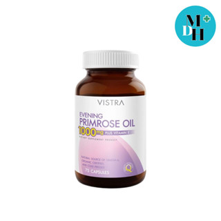 Vistra Evening Primrose EPO 1000 mg 75 เม็ด วิสทร้า อีฟนิ่งพริมโรส 1000 มก 12360