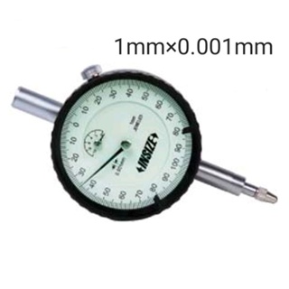 ไดอัลเกจ 1มม ความละเอียด 0.001มม ฝาห่วง ดึงหลัง Precision Dial Indicator 0-1mm×0.001mm INSIZE 2313-1A อินไซส์