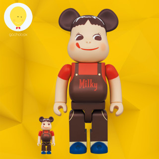 gachabox Bearbrick Peko Chan Choco Milky 100% + 400% ของแท้ พร้อมจัดส่ง