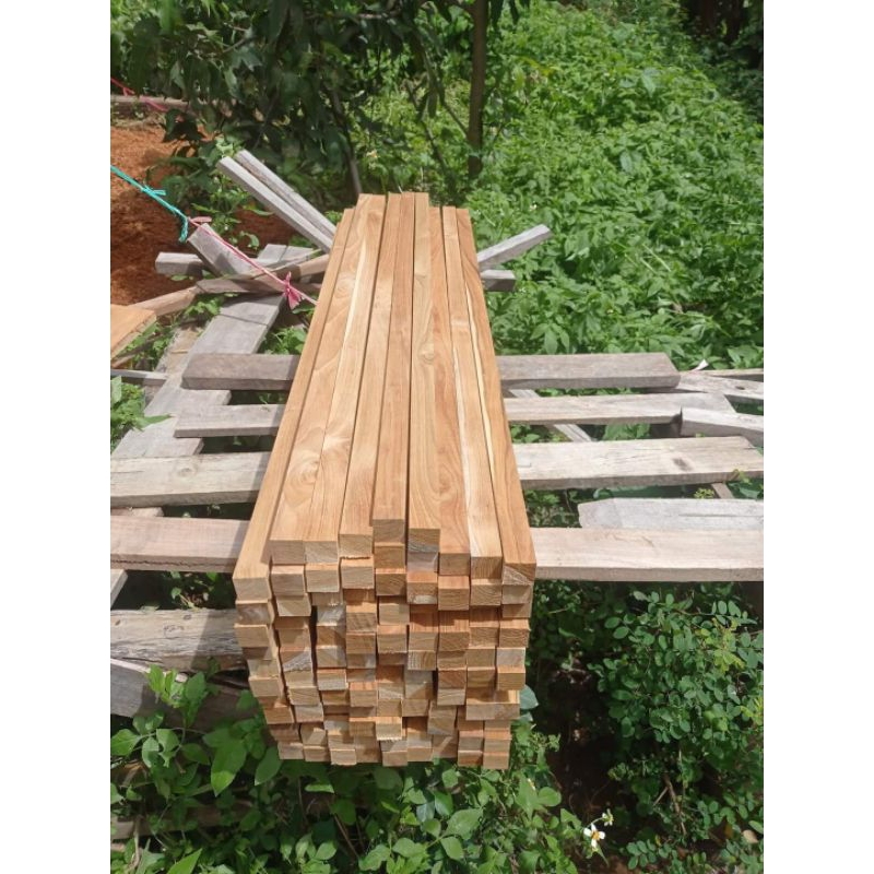 ไม้สักสี่เหลี่ยม1มัด มี10ชิ้น ขนาด1นิ้ว*1นิ้ว ยาว1เมตร รีดไสพร้อมใช้งาน - รูปที่ 6