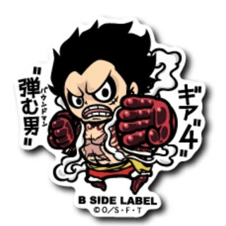 [Direct from Japan] B - SIDE LABEL Sticker ONEPIECE One Piece Luffy " Gear 4 " Bound Man Japan NEW