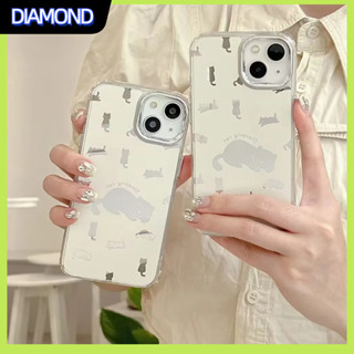 💲คูปองเคลม💲เคสไอโ case for iphone 11 12 ชุบลูกแมว เคส 14 13 12 11 pro max ซิลิโคนเหลวมีความทนทาน  ป้องกันการตก