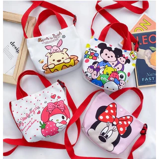 กระเป๋าสะพายข้าง V5 กระเป๋าMINI สำหรับเด็ก ลายการ์ตูนน่ารักๆ สไตล์เกาหลี พร้อมส่งจากไทย
