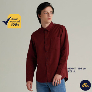 Mc JEANS เสื้อเชิ้ตแขนยาวผู้ชาย MSLZ183 มีให้เลือก 2 สี