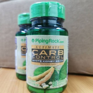 Piping Rock Ultimate Carb Control White Kidney Bean 6000 mg สารสกัดถั่วขาว​ Phase 2 ถั่วขาว​