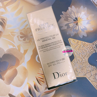 DIOR PRESTIGE LIGHT-IN-WHITE LE PROTECTEUR UV MINÉRAL BB SPF 50+ PA+++ 30 ml.#00 Light (กันแดด+BB+บำรุง)