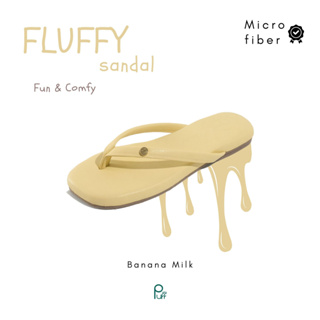 PUFFSHOES.OFFICIAL : Fluffy V.2  Banana Milk