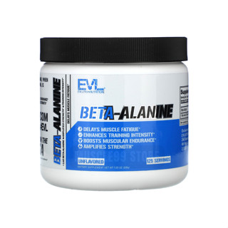 💊EVLution Nutrition Beta-Alanine, Unflavored, 7.05 oz (200 g) เบต้าอะลานีน ชนิดผง รสจืด เพิ่มมวลกล้ามเนื้อ