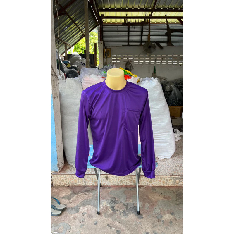 เสื้อคนงาน เสื้อแขนยาวคอกลม เสื้อกันแดด thumbnail 5