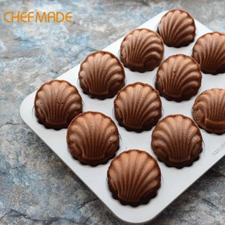 พิมพ์มาเดอลีน CHEFMADE Madeleine cake mold 12-Cavity Non-Stick mold Wk9316