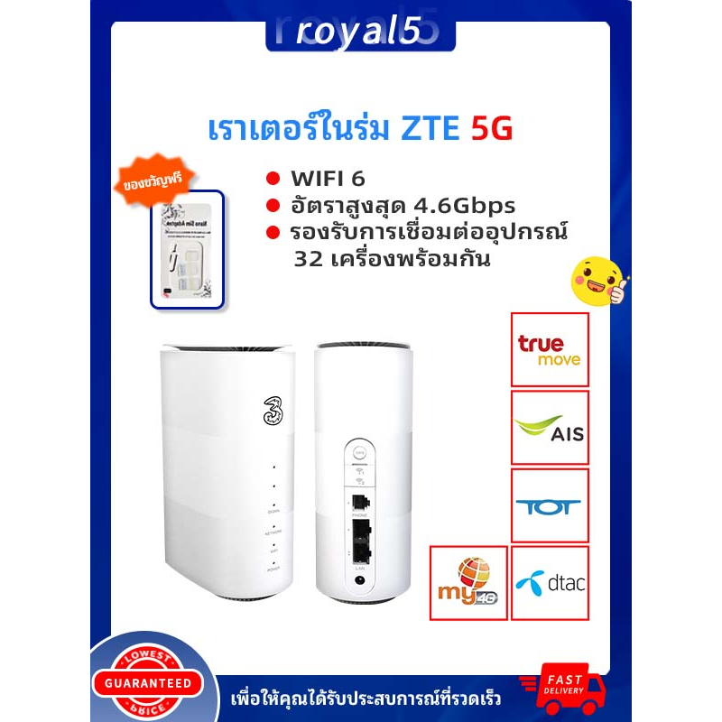 ZTE 5G MC801A-3LOG0 CPE เต็มNetcomเราเตอร์ไร้สายบัตร 5G การเชื่อมต่ออินเทอร์เน็ตแบบใช้สาย